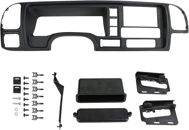 PACEWALKER Car Radio Stereo Dash Panel Kit DP-3003 Double Din Compatible with 1995-2002 for GM SUV/Truck Black - Image 1